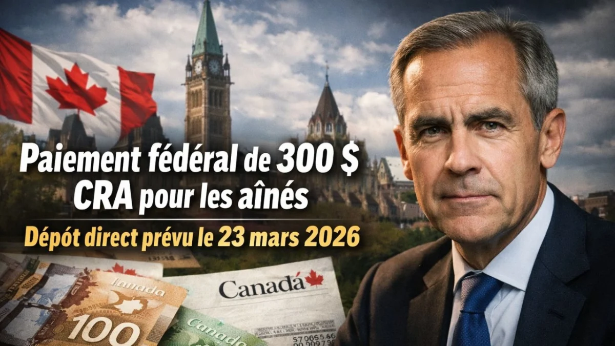 Paiement fédéral de 300 $ CRA...